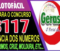 LOTOFACIL 3117 DICAS E ANALISE – CANAL GERASORTE