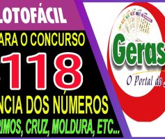 LOTOFACIL 3118 DICAS E ANALISE – CANAL GERASORTE