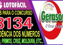 LOTOFACIL 3134 DICAS E ANALISE – CANAL GERASORTE