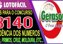 LOTOFACIL 3140 DICAS E ANALISE – CANAL GERASORTE