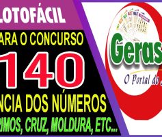 LOTOFACIL 3140 DICAS E ANALISE – CANAL GERASORTE