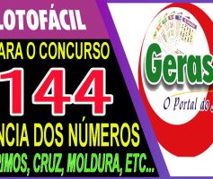 LOTOFACIL 3144 DICAS E ANALISE – CANAL GERASORTE