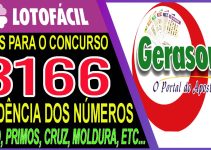 LOTOFACIL 3166 DICAS E ANALISE – CANAL GERASORTE