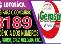 LOTOFACIL 3189 DICAS E ANALISE – CANAL GERASORTE