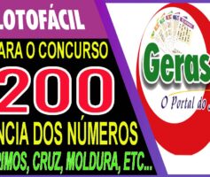 LOTOFACIL 3200 DICAS E ANALISE – CANAL GERASORTE