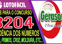 LOTOFACIL 3204 DICAS E ANALISE – CANAL GERASORTE