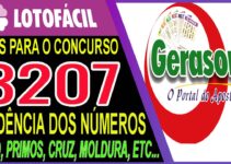 LOTOFACIL 3207 DICAS E ANALISE – CANAL GERASORTE