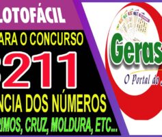 LOTOFACIL 3211 DICAS E ANALISE – CANAL GERASORTE