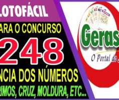 LOTOFACIL 3248 DICAS E ANALISE – CANAL GERASORTE