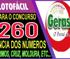 LOTOFACIL 3260 DICAS E ANALISE – CANAL GERASORTE