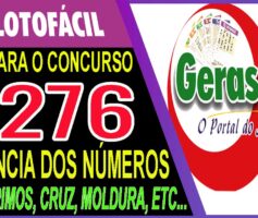 LOTOFACIL 3276 DICAS E ANALISE – CANAL GERASORTE