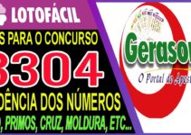 LOTOFACIL 3304 DICAS E ANALISE – CANAL GERASORTE