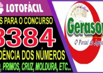 LOTOFACIL 3384 DICAS E ANALISE – CANAL GERASORTE