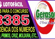 LOTOFACIL 3385 DICAS E ANALISE – CANAL GERASORTE