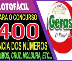 LOTOFACIL 3400 DICAS E ANALISE – CANAL GERASORTE