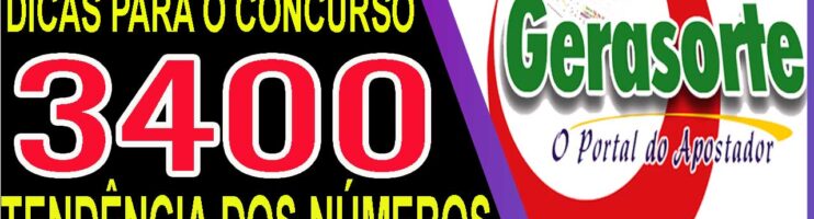 LOTOFACIL 3400 DICAS E ANALISE – CANAL GERASORTE