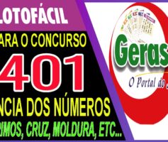 LOTOFACIL 3401 DICAS E ANALISE – CANAL GERASORTE