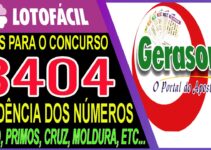 LOTOFACIL 3404 DICAS E ANALISE – CANAL GERASORTE