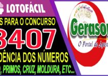 LOTOFACIL 3407 DICAS E ANALISE – CANAL GERASORTE