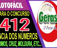 LOTOFACIL 3412 DICAS E ANALISE – CANAL GERASORTE