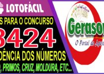 LOTOFACIL 3424 DICAS E ANALISE – CANAL GERASORTE