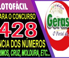 LOTOFACIL 3428 DICAS E ANALISE – CANAL GERASORTE