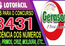 LOTOFACIL 3431 DICAS E ANALISE – CANAL GERASORTE