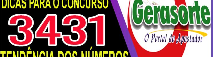 LOTOFACIL 3431 DICAS E ANALISE – CANAL GERASORTE
