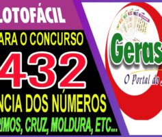 LOTOFACIL 3432 DICAS E ANALISE – CANAL GERASORTE