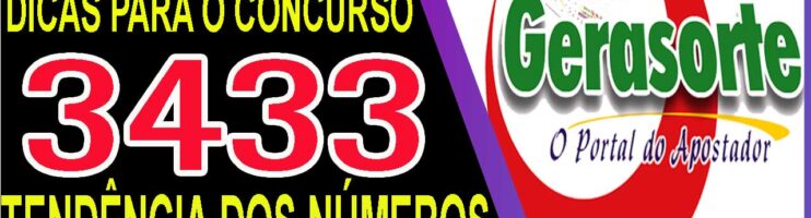 LOTOFACIL 3433 DICAS E ANALISE – CANAL GERASORTE