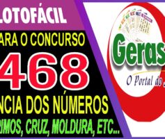 LOTOFACIL 3468 DICAS E ANALISE – CANAL GERASORTE