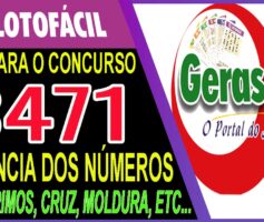 LOTOFACIL 3471 DICAS E ANALISE – CANAL GERASORTE