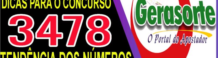 LOTOFACIL 3478 DICAS E ANALISE – CANAL GERASORTE