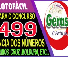 LOTOFACIL 3499 DICAS E ANALISE – CANAL GERASORTE