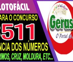 LOTOFACIL 3511 DICAS E ANALISE – CANAL GERASORTE