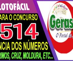 LOTOFACIL 3514 DICAS E ANALISE – CANAL GERASORTE