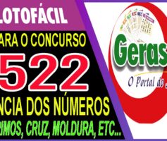 LOTOFACIL 3522 DICAS E ANALISE – CANAL GERASORTE