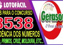 LOTOFACIL 3538 DICAS E ANALISE – CANAL GERASORTE