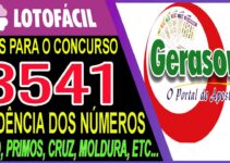 LOTOFACIL 3541 DICAS E ANALISE – CANAL GERASORTE