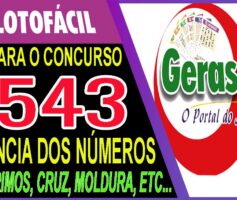 LOTOFACIL 3543 DICAS E ANALISE – CANAL GERASORTE