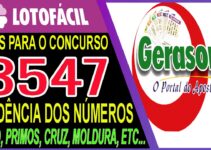 LOTOFACIL 3547 DICAS E ANALISE – CANAL GERASORTE