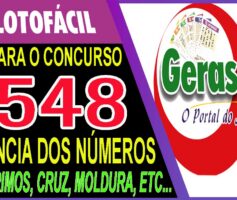 LOTOFACIL 3548 DICAS E ANALISE – CANAL GERASORTE