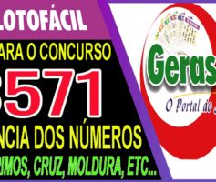 LOTOFACIL 3571 DICAS E ANALISE – CANAL GERASORTE