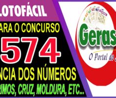 LOTOFACIL 3574 DICAS E ANALISE – CANAL GERASORTE