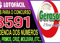 LOTOFACIL 3591 DICAS E ANALISE – CANAL GERASORTE