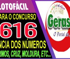 LOTOFACIL 3616 DICAS E ANALISE – CANAL GERASORTE