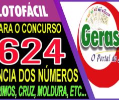 LOTOFACIL 3624 DICAS E ANALISE – CANAL GERASORTE