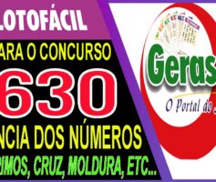 LOTOFACIL 3630 DICAS E ANALISE – CANAL GERASORTE