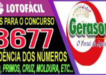 LOTOFACIL 3677 DICAS E ANALISE – CANAL GERASORTE