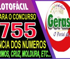 LOTOFACIL 3755 DICAS E ANALISE – CANAL GERASORTE